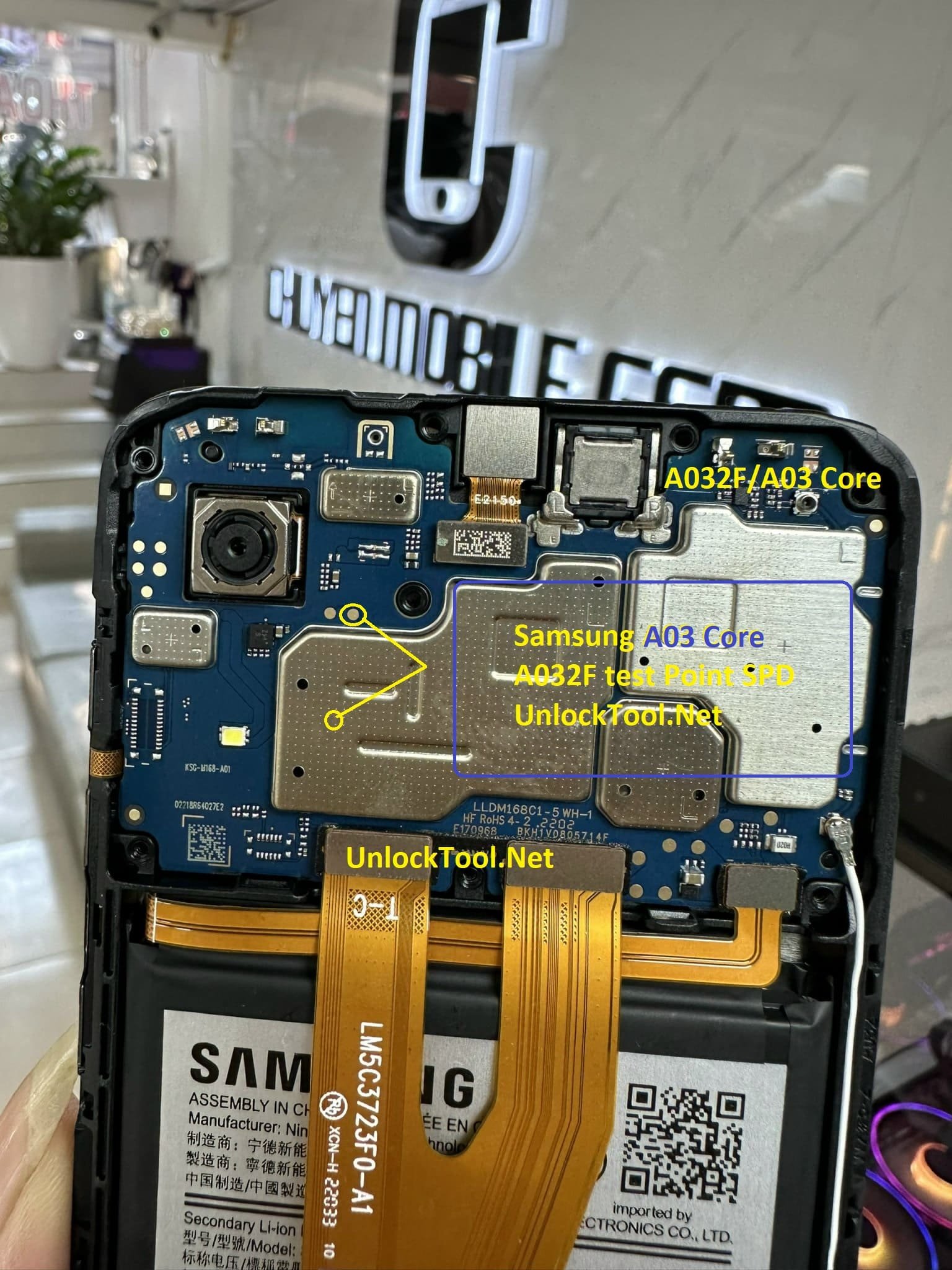 Samsung Galaxy A03 Core Test Point / EDL Point
